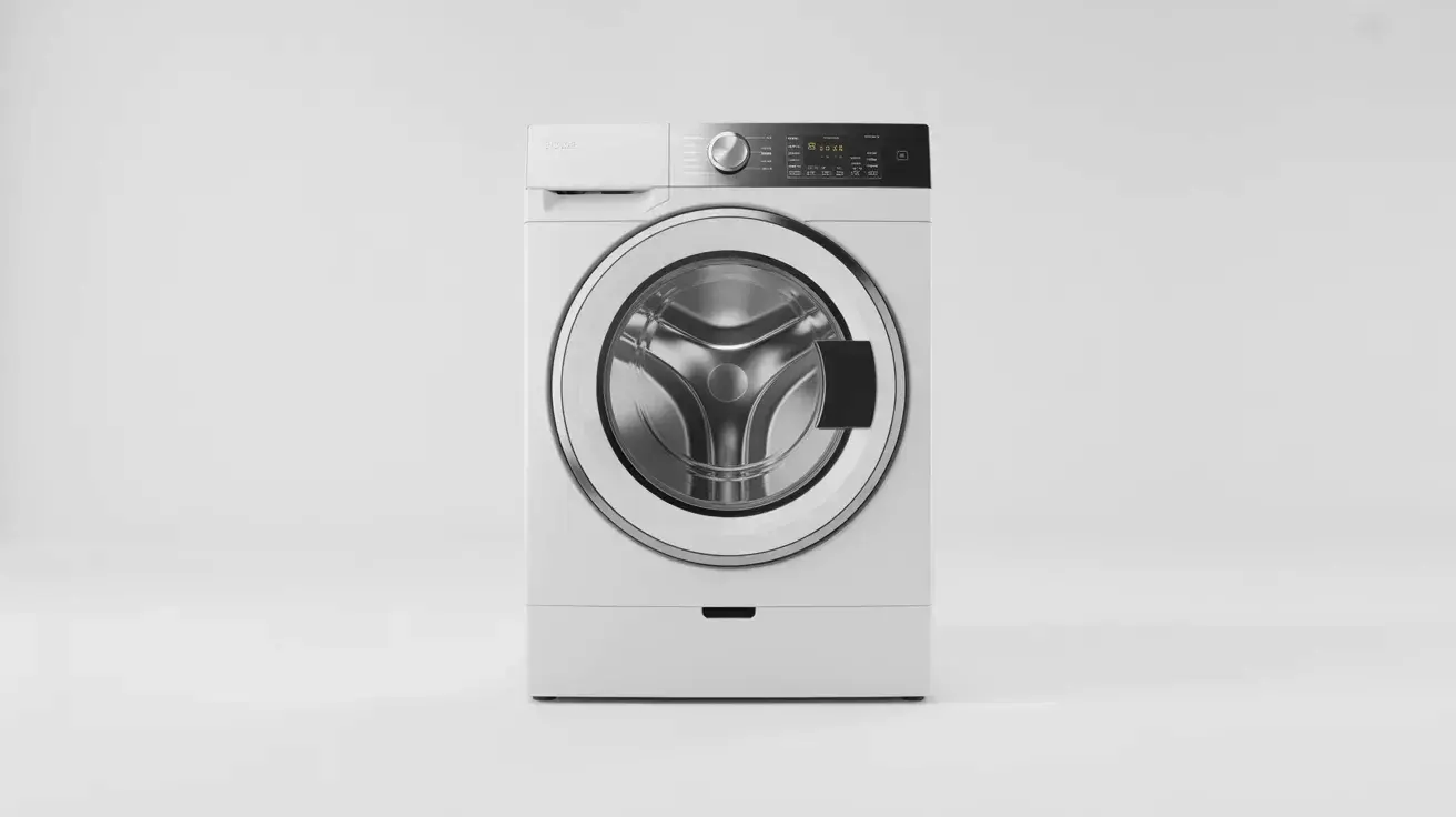 Modern front load washing machine appliance for service representation